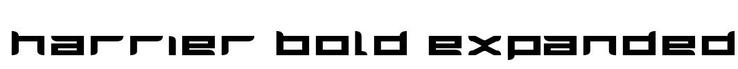 Harrier Bold Expanded Font Image