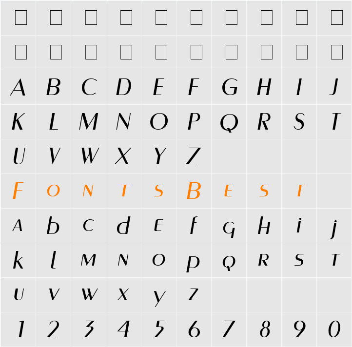 Paquete SSi Character Map