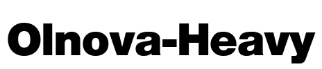 Olnova-Heavy Font Image