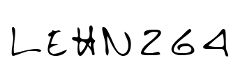 LEHN264 Font Image