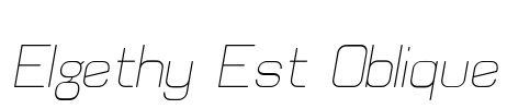 Elgethy Est Oblique