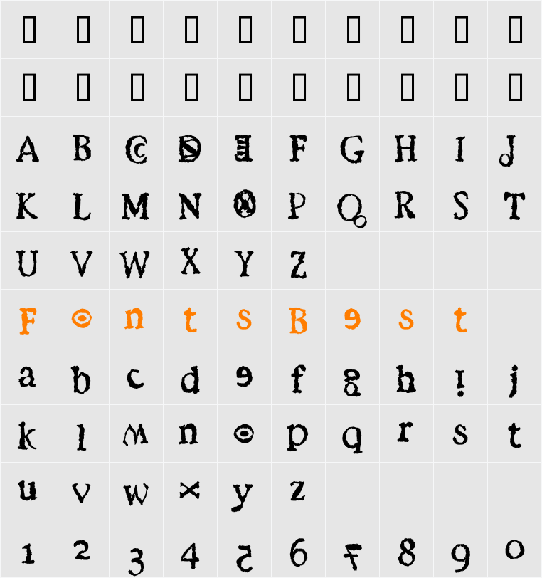 VTEbola Character Map