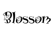 Blossom Font Image