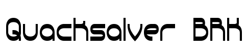 Quacksalver BRK Font Image