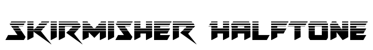 Skirmisher Halftone Font Image