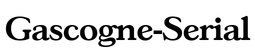 Gascogne-Serial Font Image