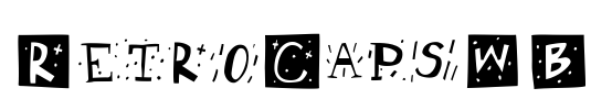RetroCapsWB Font Image