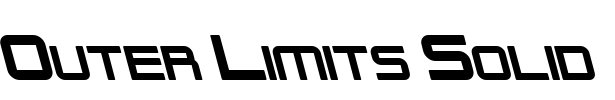 Outer Limits Solid Font Image