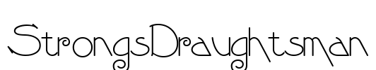StrongsDraughtsman Font Image