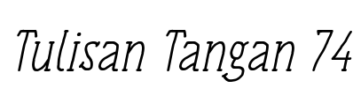 Tulisan Tangan 74 Font Image