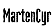 MartenCyr Font Image