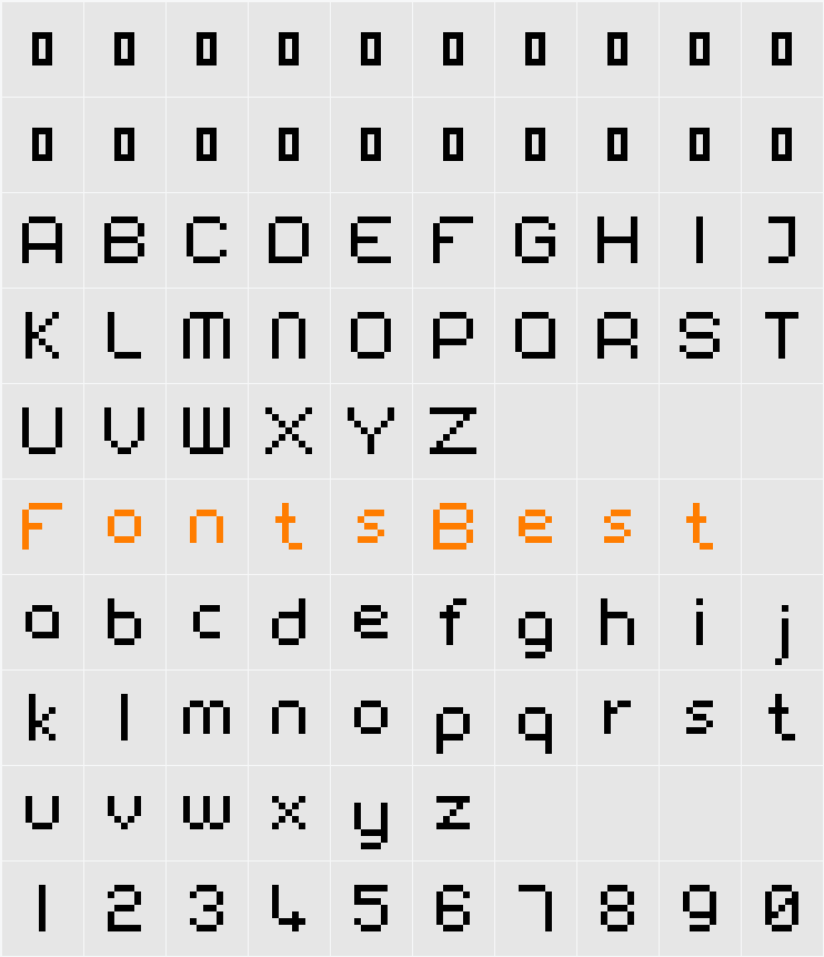 00Acrobatix Character Map