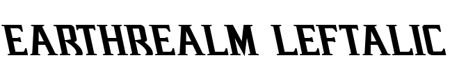 Earthrealm Leftalic Font Image