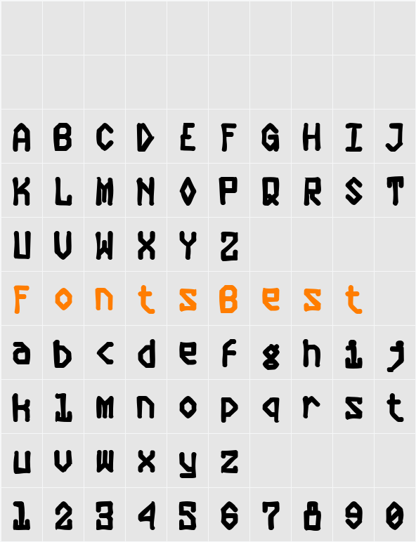 Plasmatic Ink Character Map