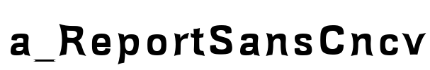 a_ReportSansCncv Font Image
