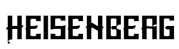 Heisenberg Font Image