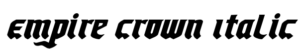 Empire Crown Italic