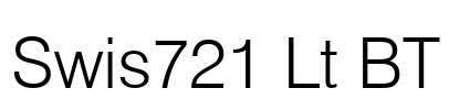 Swis721 Lt BT Font Image