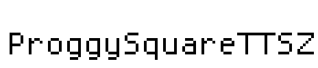 ProggySquareTTSZ Font Image