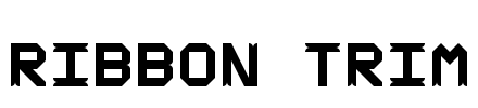 ribbon trim Font Image