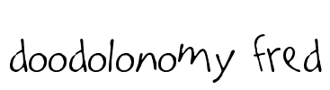 Doodolonomy Fred Font Image