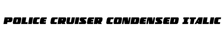 Police Cruiser Condensed Italic