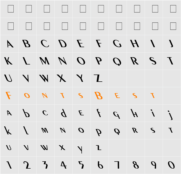 Sailor Extreme Lefti Character Map