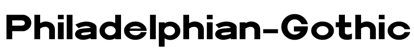 Philadelphian-Gothic Font Image
