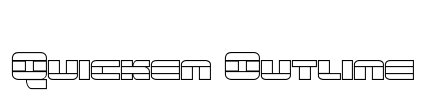 Quicken Outline Font Image