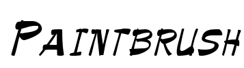 Paintbrush Font Image