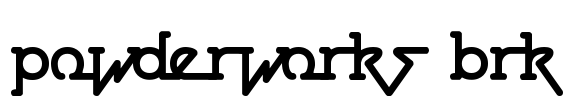 Powderworks BRK Font Image