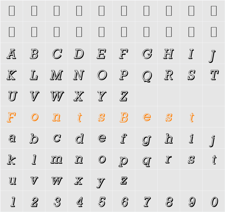 EugeneBeckerShadow-Light Character Map