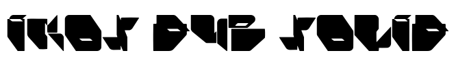 Ikos Dub Solid Font Image
