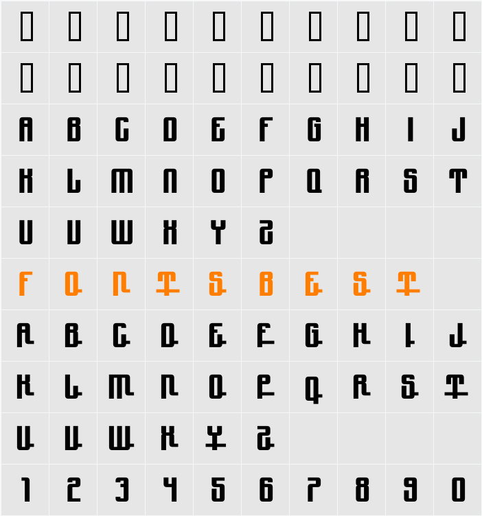 YnduPro Character Map