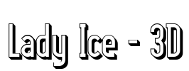 Lady Ice - 3D Font Image