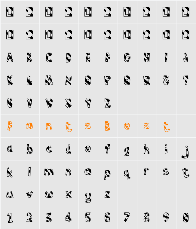 Humbug Character Map