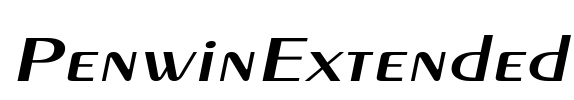 PenwinExtended Font Image