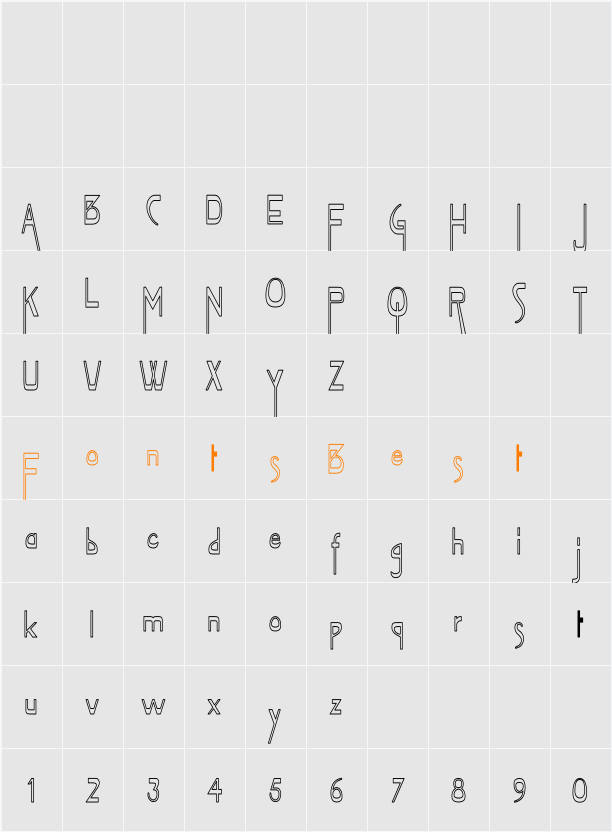 VireoFontHC Character Map