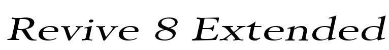 Revive 8 Extended Font Image