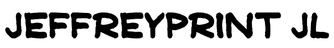 JeffreyPrint JL Font Image