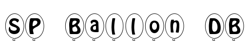 SP Ballon DB Font Image