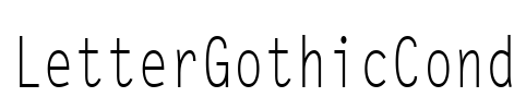 LetterGothicCond