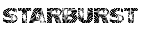 Starburst Font Image