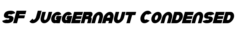 SF Juggernaut Condensed Font Image