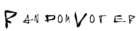 Random Voter Font Image