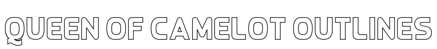 Queen of Camelot Outlines Font Image