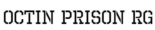 Octin Prison Rg Font Image