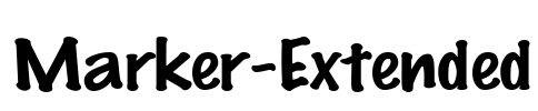 Marker-Extended Font Image
