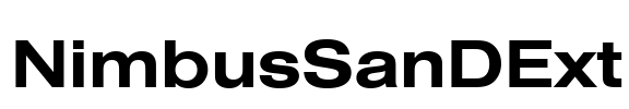 NimbusSanDExt Font Image
