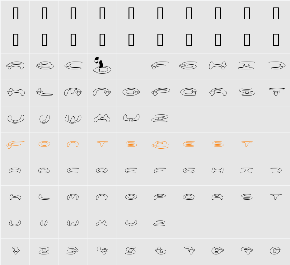 alienation Character Map